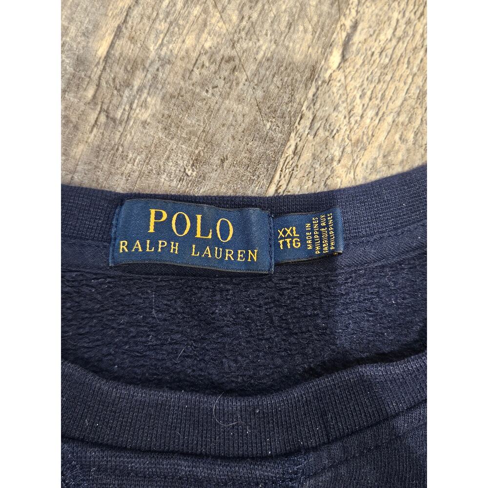 Ralph lauren men's polo bear crewneck sweatshirt xxl 2xl navy blue - Picture 4 of 7